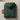 Forest green hoodie back-facing fold