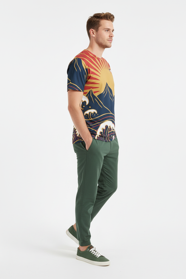Forest Green Joggers Side