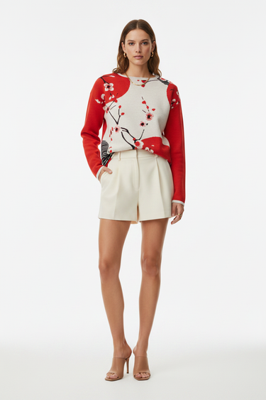Front View – Cream Shorts