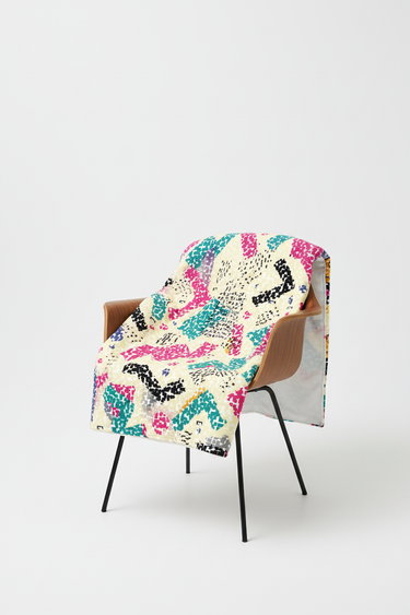 Geometric Blanket - On Chair