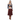 Geometric Sweater Burgundy Skirt Female