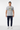 Grey Tropical ALPPEER Tee with Navy Joggers - Full Body