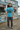 Heather aqua T-shirt record-store editorial