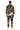 Hoodie and racing joggers, back view