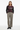 Abstract burst sweater with wide-leg trousers for smart-casual look