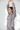Silver satin pajama top - side stretch