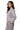 Silver satin pajama top - side profile