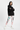 Model wearing Abstract Chain Recycled Joggers with black hoodie