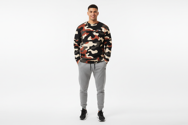Joggers and sneakers