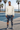 Joggers with ivory sweatshirt