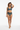 Latina model with beachy waves confident pose