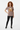Look 3 - Coffee brown tee, red curly hair model