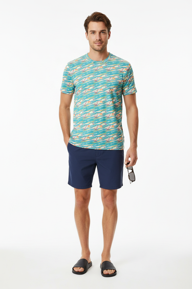 Look 3 - Navy Swim Shorts