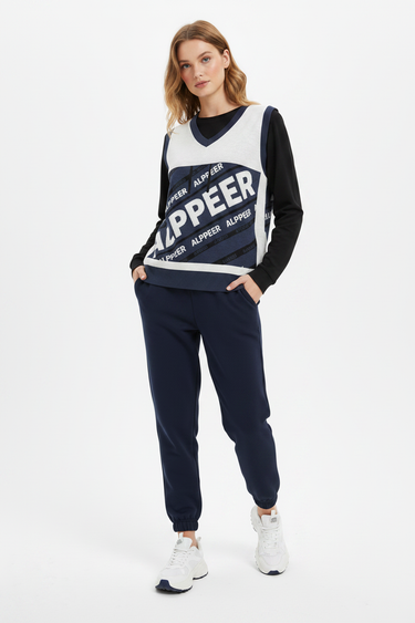 Look 3 - White Studio Joggers