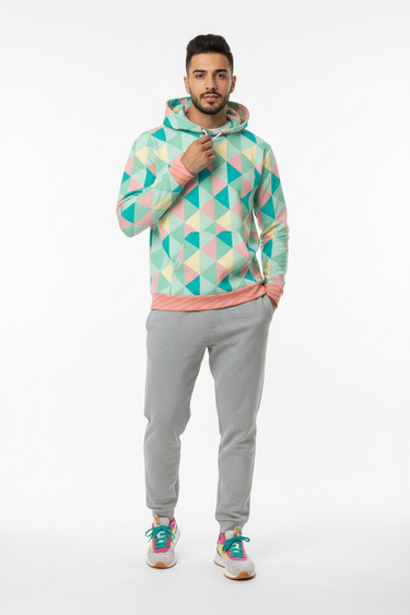 Look 4 - Grey Sweatpants & Colorful Sneakers