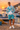 Look 4 redo: Santorini man, fishing harbor at sunset