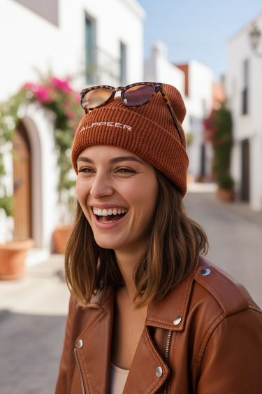 Look 5 – Rust Beanie Female