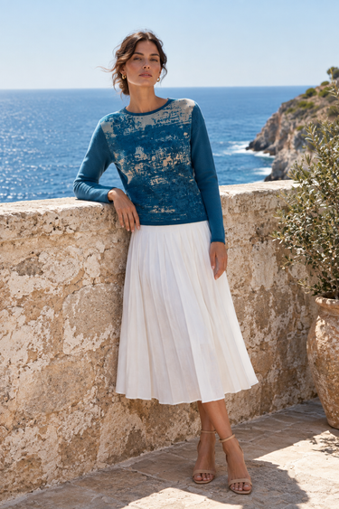 Look 6: coastal terrace wall
