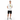 Look 6 - White tee with black shorts