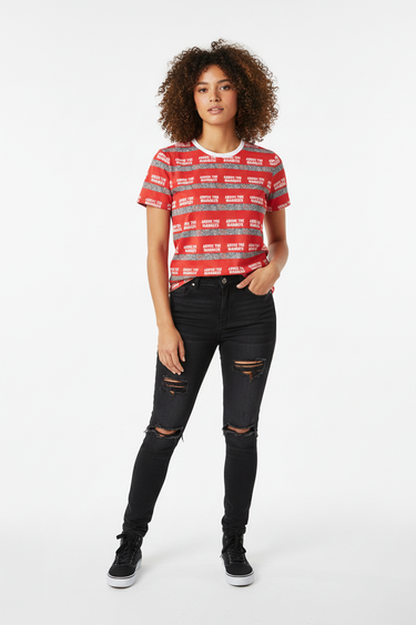 Look 7 - Distressed Jeans