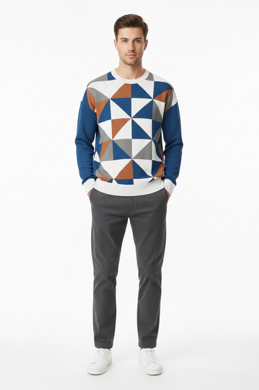 Look 7 - Front View with Grey Trousers