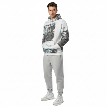 Male Grey Joggers Look