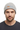 Male model close-up wearing athletic heather beanie relaxed