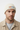 Male model close-up wearing ecru cream beanie relaxed