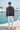 Male model in a Mediterranean marina editorial