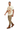 Male model in khaki cargo pants and brown boots