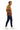 Male model in navy blue sweatpants and white sneakers