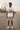 Male model wearing the white New York tee