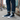 Male model white shoes urban