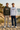 Male models in forest camo and white hoodies