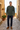 Male sweatshirt look with indigo denim