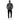 Man in charcoal sweatshirt with jeans