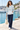 Marina look with navy tailored trousers