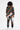 Matching jacket and track pants, back view on white