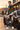 Matching windbreaker and track pants, rear three-quarter pose