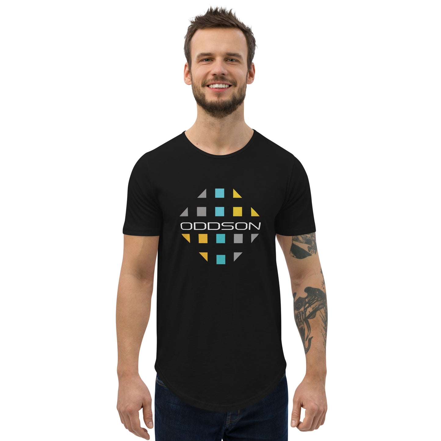 Oddson Men's Curved Hem T-Shirt