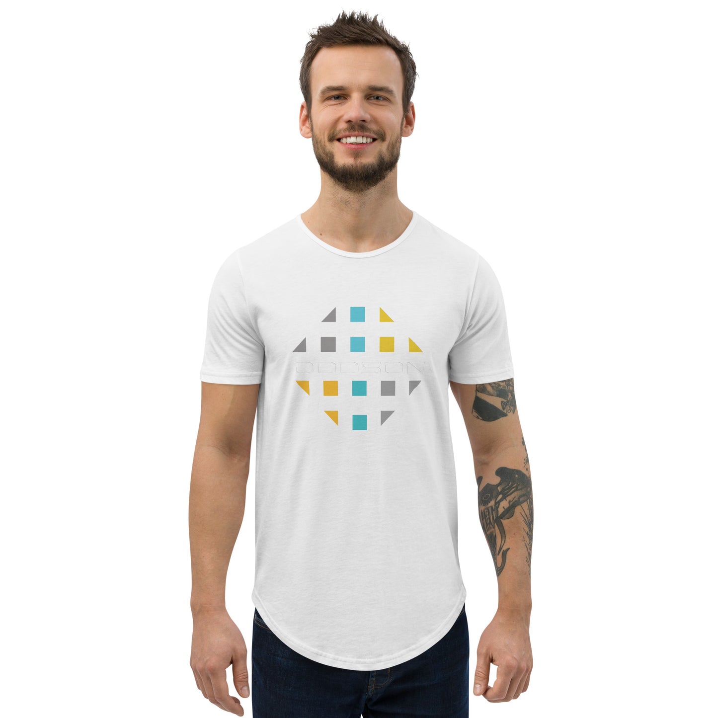 Oddson Men's Curved Hem T-Shirt