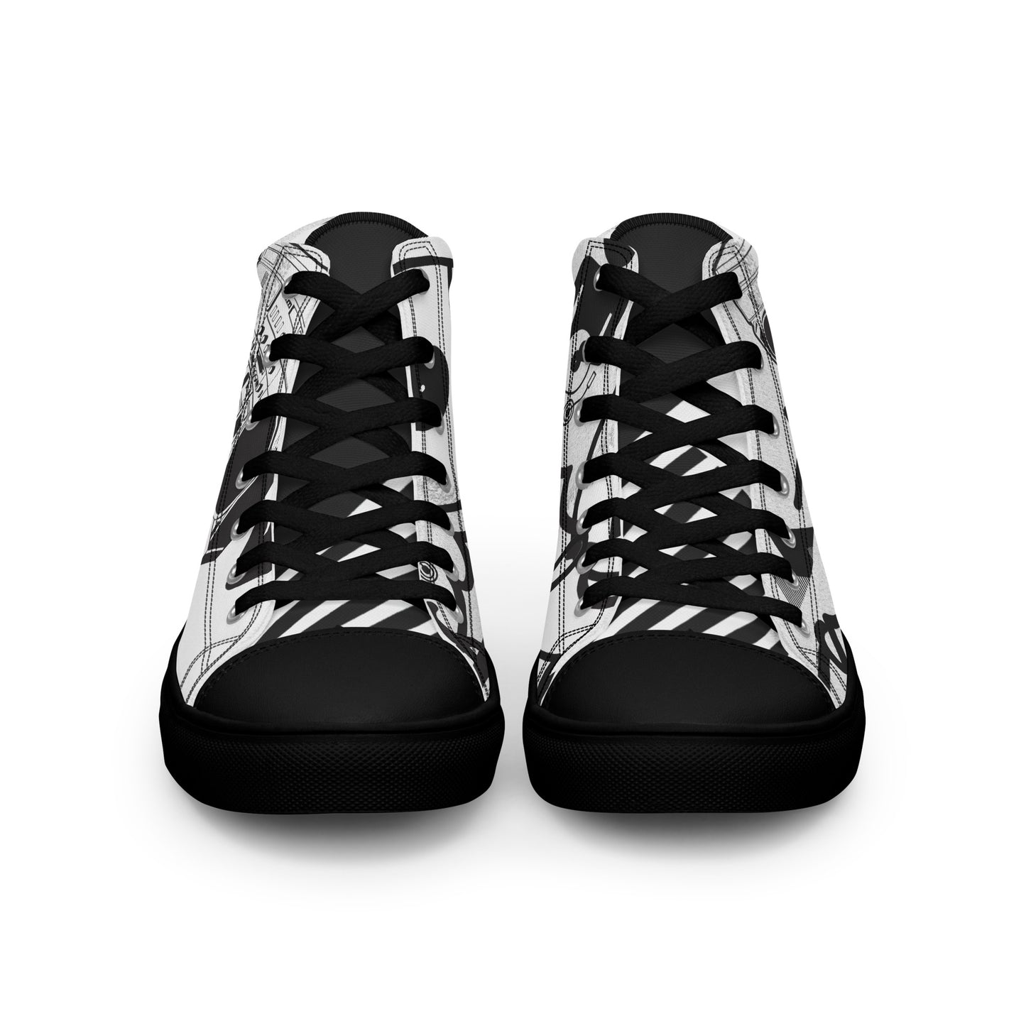 Beats Per Minute Men’s high-top canvas shoes