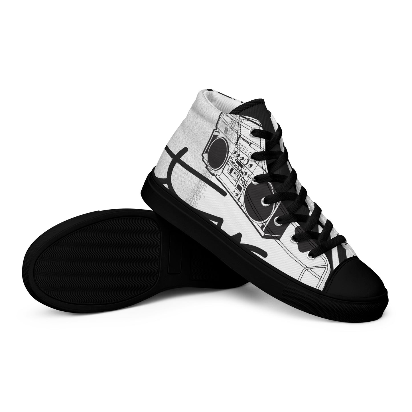 Beats Per Minute Men’s high-top canvas shoes