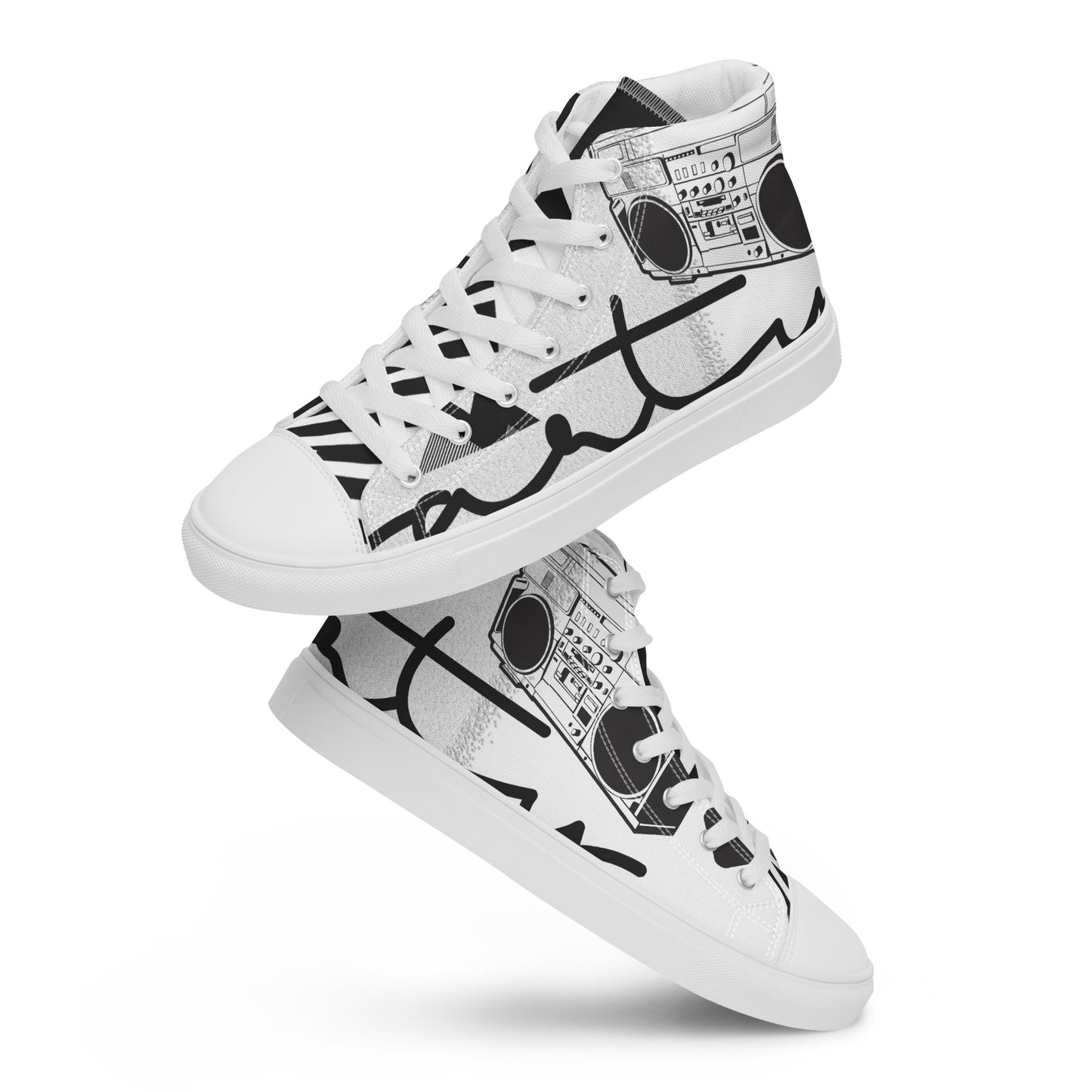 Beats Per Minute Men’s high-top canvas shoes