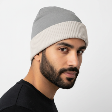 Middle Eastern male model over shoulder