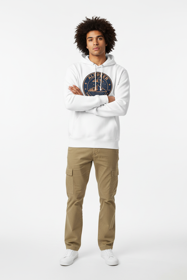 Mixed-race man cargo pants