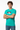 Muscular model in teal