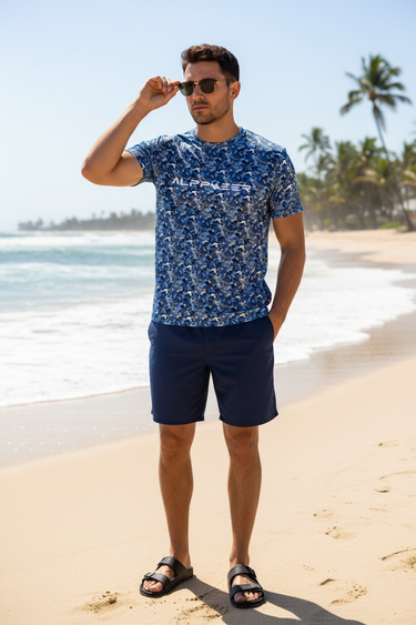 Navy Boardshorts Beach