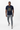 Navy Tropical ALPPEER Tee with Gray Track Pants - Full Body