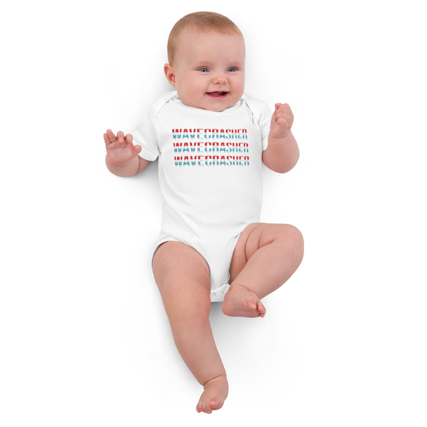WaveCrasher Organic cotton baby bodysuit